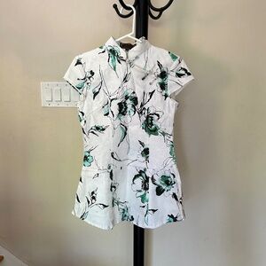 Rare Collection Asian Qi-pao Style Mini Dress or Blouse